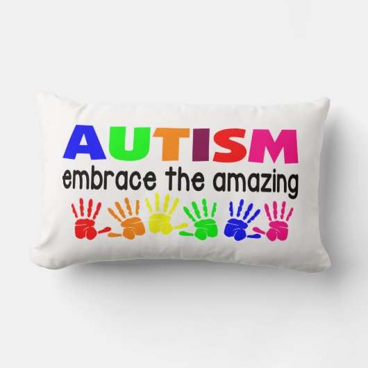 AutismLumbar Pillow 13 x 21 inch Kussen (Voorkant)