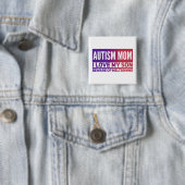 AutismMam - Square Button (In situ)