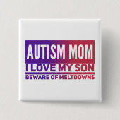 AutismMam - Square Button (Voorkant)
