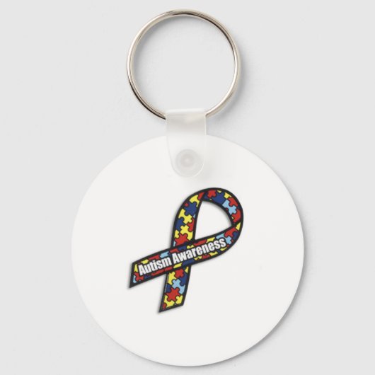 AutismRibbon Sleutelhanger (Voorkant)