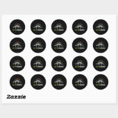 Autismsaurus Dinosaurus Jongens Kinder Peuter Auti Ronde Sticker (Vel)