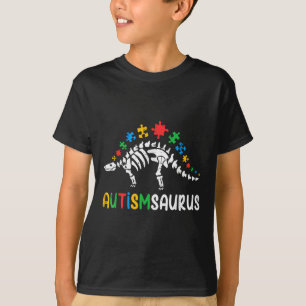 Autismsaurus Dinosaurus Jongens Kinder Peuter Auti T-shirt