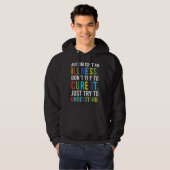 Autist consciousness outfit autism is not a diseas hoodie (Voorkant volledig)