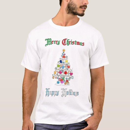 Autist Kerstmis T-shirt (Voorkant)