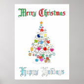 Autist-kerstPoster Poster (Voorkant)