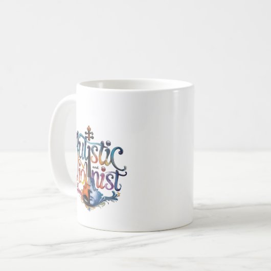 Autistic and violinist koffiemok (Voorkant links)