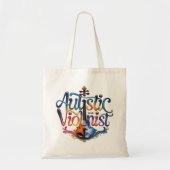 autistic and violinist tote bag (Voorkant)