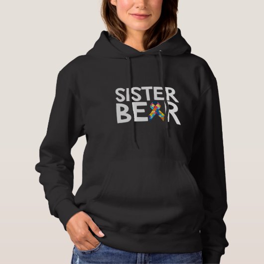 Autistic Autism Awareness Beer Kinder Girls W Hoodie (Voorkant)