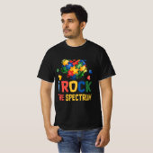 Autistic Autism Awareness I Rock the Spectrum Puzz T-shirt (Voorkant volledig)