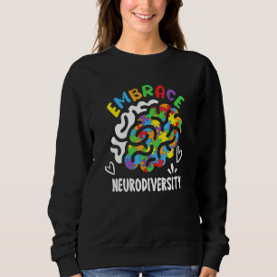 Autistic Autism Awareness Month Embrace Neurodiver Trui