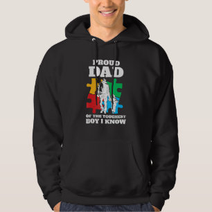 Autistic Awareness Month Mannen Proud Autism Dad Hoodie