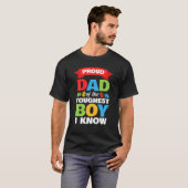 Autistic Awareness Month Mannen Proud Autism Dad T-shirt (Voorkant volledig)