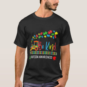 Autistic Be Kind Trein Puzzel Stuk Voor Kinderen V T-shirt