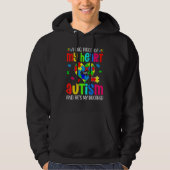 Autistic Boy Piece My Heart heeft autisme Hij is m Hoodie (Voorkant)