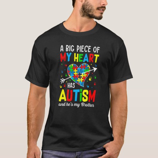 Autistic Boy Piece My Heart heeft autisme Hij is m T-shirt (Voorkant)
