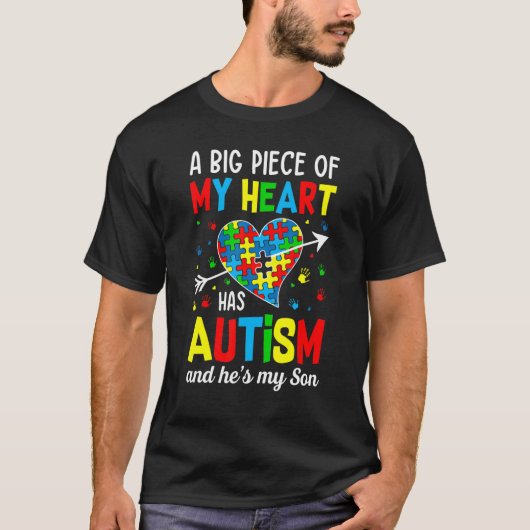 Autistic Boy Piece My Heart heeft autisme Hij is m T-shirt (Voorkant)