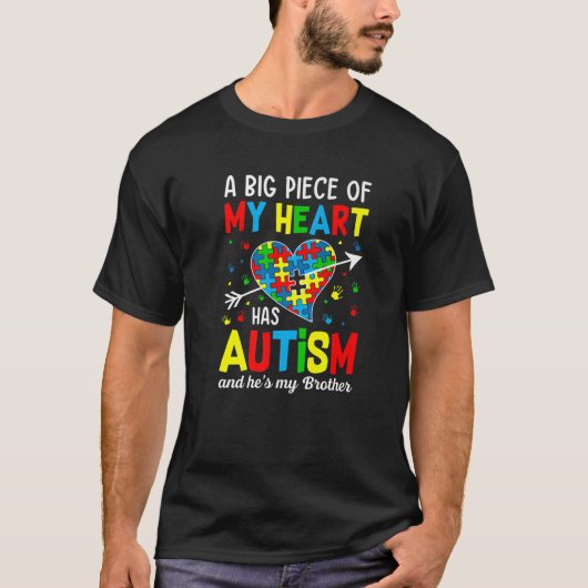 Autistic Boy Piece My Heart heeft autisme Hij is m T-shirt (Voorkant)