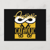 Autistic Catholic God Religion Prayer Autism Gift Briefkaart (Voorkant)