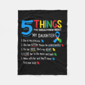 Autistic Dautisme Autisme Awareness Support Mama D Fleece Deken (Voorkant)