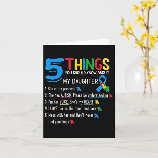 Autistic Dautisme Autisme Awareness Support Mama D Kaart (Gele Bloem)