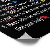 Autistic Dautisme Autisme Awareness Support Mama D Poster (Hoek)