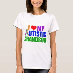Autistic Grandson Grandma T-shirt
