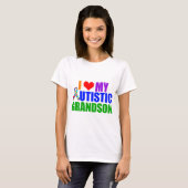 Autistic Grandson Grandma T-shirt (Voorkant volledig)
