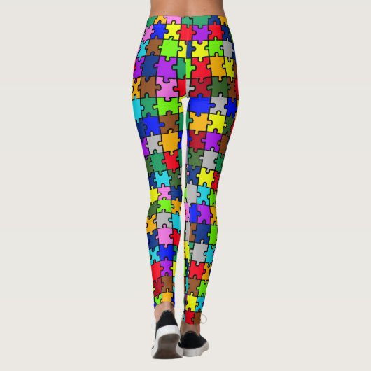 Autistic Jigsaw Leggings (Achterkant)