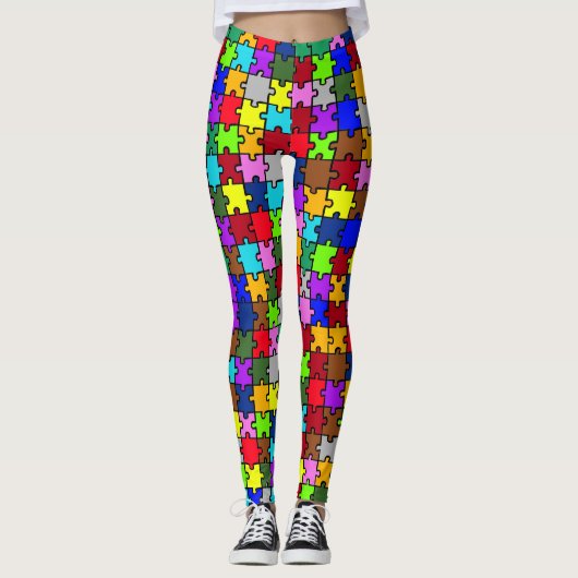 Autistic Jigsaw Leggings (Voorkant)