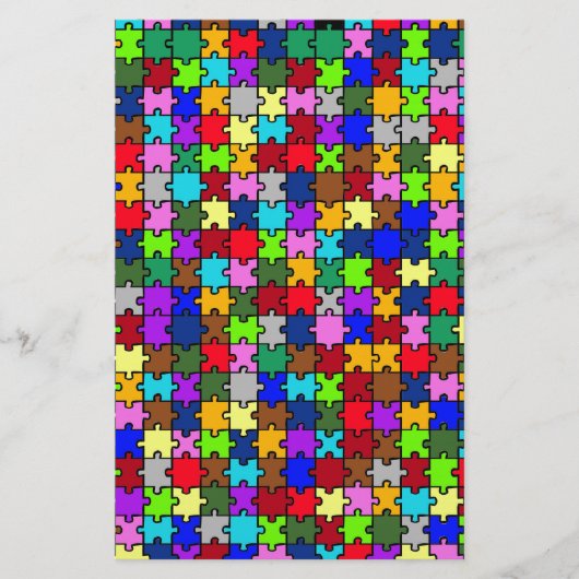 Autistic Jigzaag Briefpapier (Voorkant)