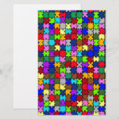 Autistic Jigzaag Briefpapier (Voorkant / Achterkant)