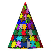 Autistic Jigzaag Feesthoedjes (Achterkant)