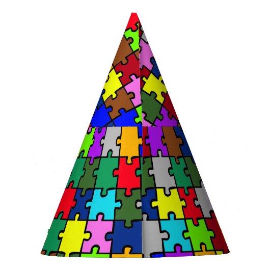 Autistic Jigzaag Feesthoedjes (Achterkant)