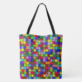 Autistic Jigzaag Tote Bag (Achterkant)