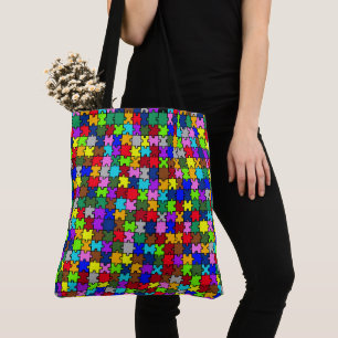 Autistic Jigzaag Tote Bag