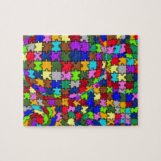 Autistic Jigzaag Warp Legpuzzel (Horizontaal)