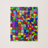 Autistic Jigzaag Warp Legpuzzel (Verticaal)