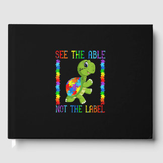 Autistic Kid Mom Turtle Fighter Autism Puzzle Gastenboek