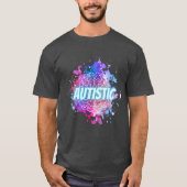 Autistic Paint Splatter Brain Shirt (Voorkant)