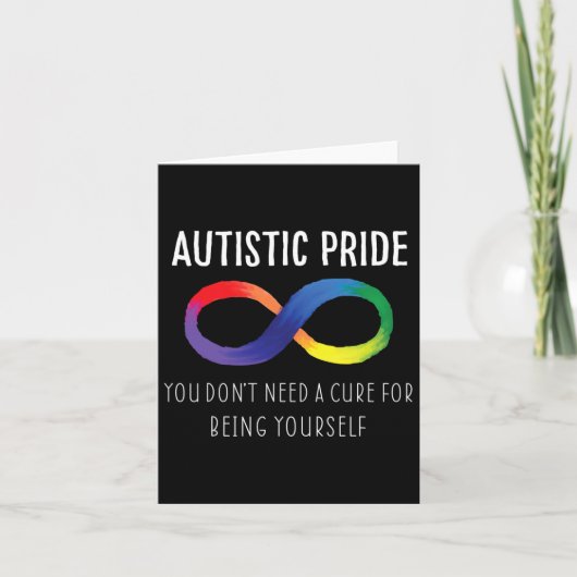 Autistic Pride Autism Awareness Acceptation Love H Kaart (Voorkant)
