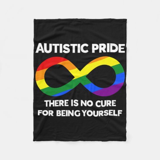 Autistic Pride - Autism Awareness - Rainbow Infini Fleece Deken (Voorkant)