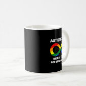 Autistic Pride - Autism Awareness - Rainbow Infini Koffiemok (Voorkant rechts)