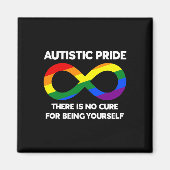 Autistic Pride - Autism Awareness - Rainbow Infini Magneet (Voorkant)