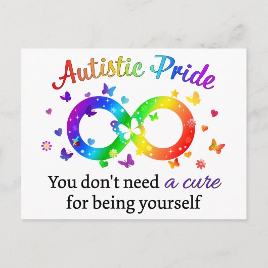 Autistic Pride Briefkaart (Voorkant)