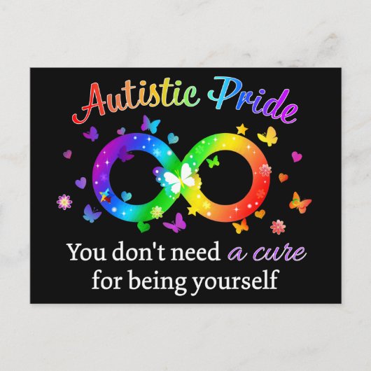 Autistic Pride Briefkaart (Voorkant)