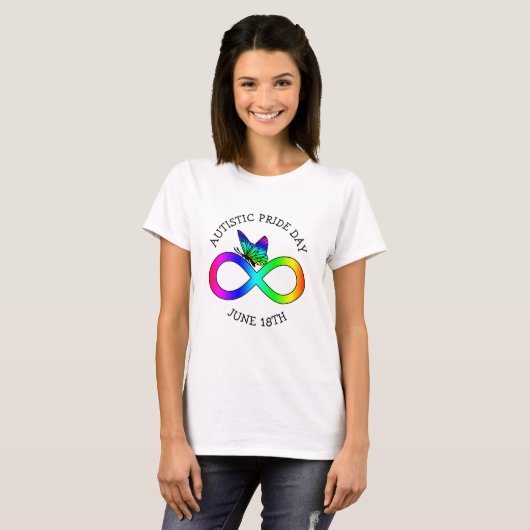 Autistic Pride Day June 18th Awareness Shirt (Voorkant volledig)