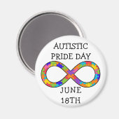 Autistic Pride Day June 18th Magnet (Voorkant / Achterkant)