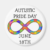 Autistic Pride Day June 18th Magnet (Voorkant)