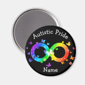 Autistic Pride Infinity Symbool Magneet (Voorkant / Achterkant)
