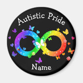 Autistic Pride Infinity Symbool Magneet (Voorkant)